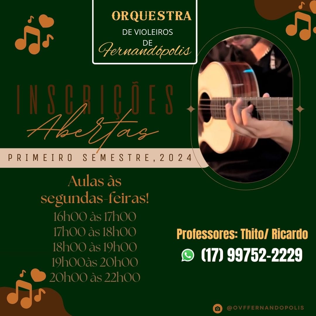 Orquestra de Violeiros abre inscrições para novos alunos