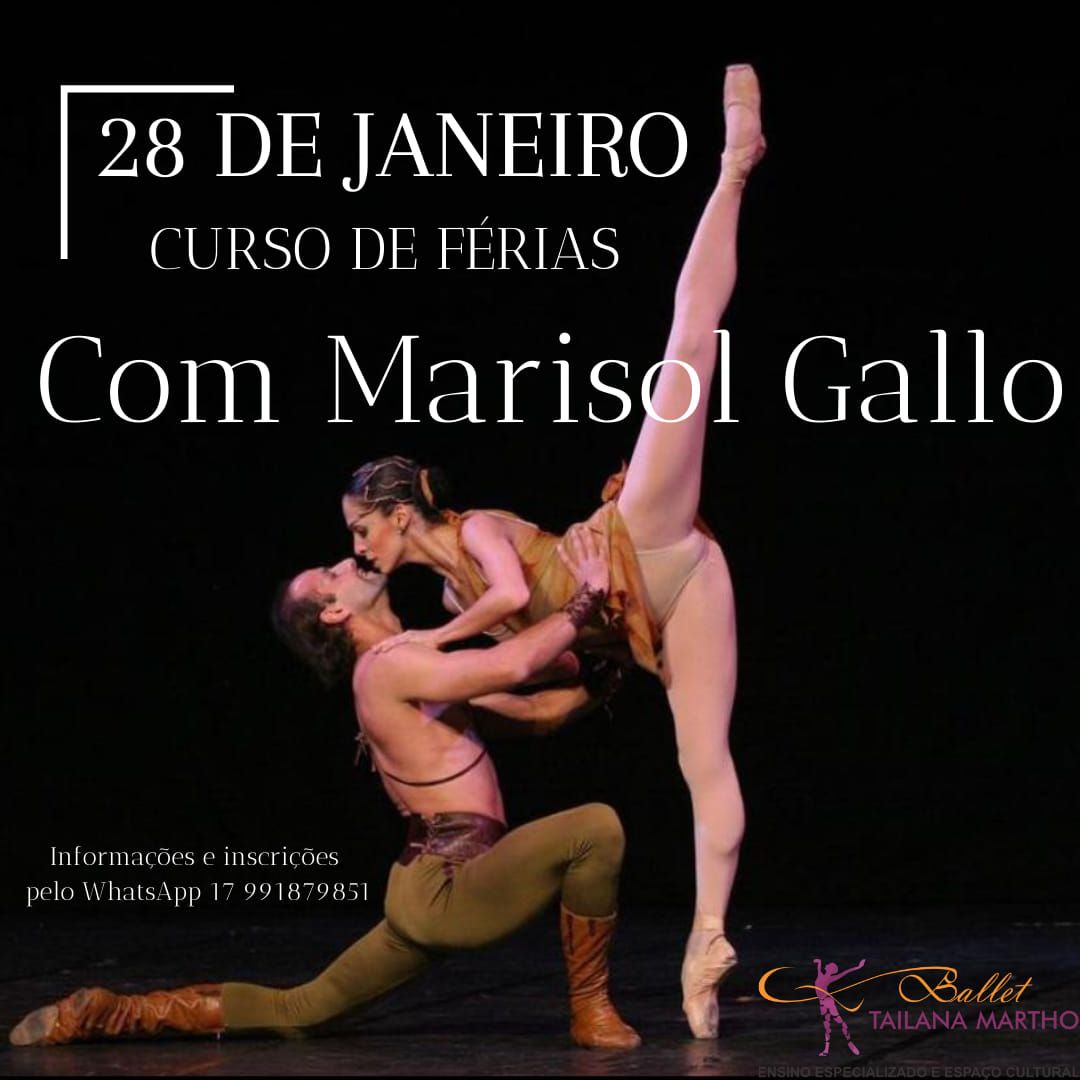 ESCOLA DE BALLET DE RIO PRETO PROMOVE CURSO DE FÉRIAS COM MARISOL GALLO