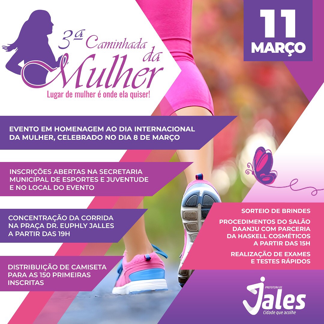  Jales Celebra a Força das Mulheres na 3ª Caminhada da Mulher