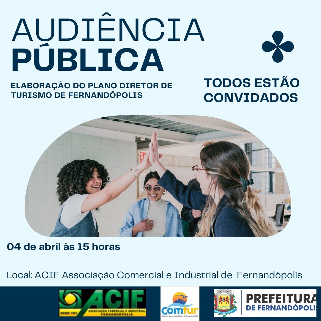 Audiência Pública discute Plano Diretor do Turismo em Fernandópolis