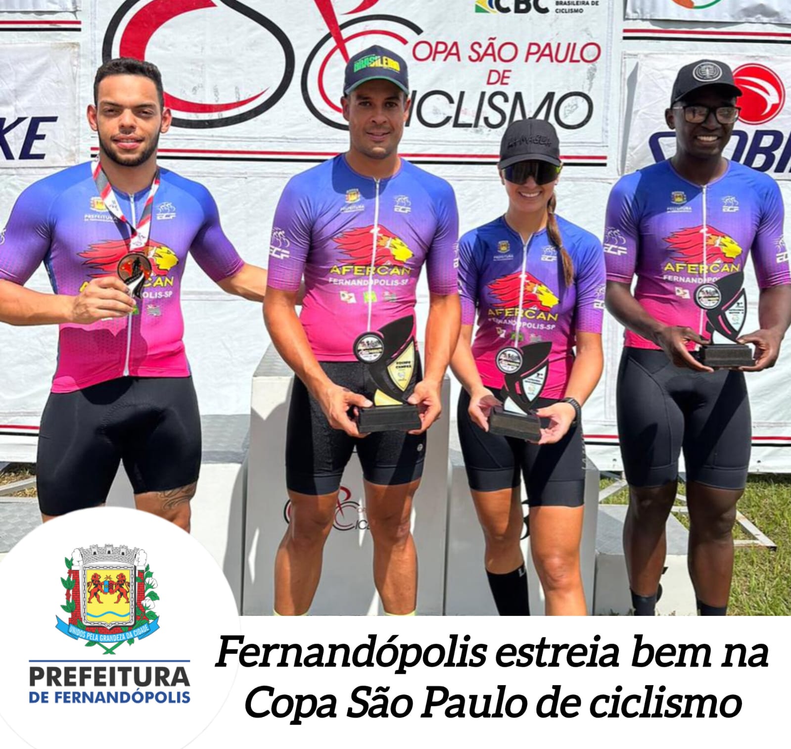 Fernandópolis estreia bem na Copa São Paulo de Ciclismo