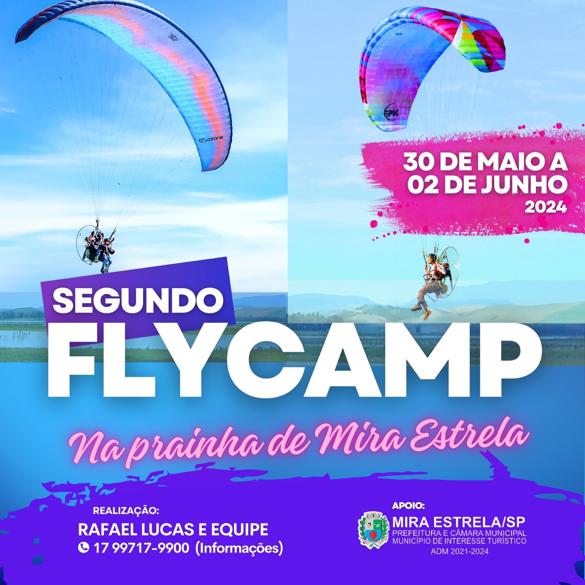 2º Flycamp acontece na Prainha de Mira Estrela