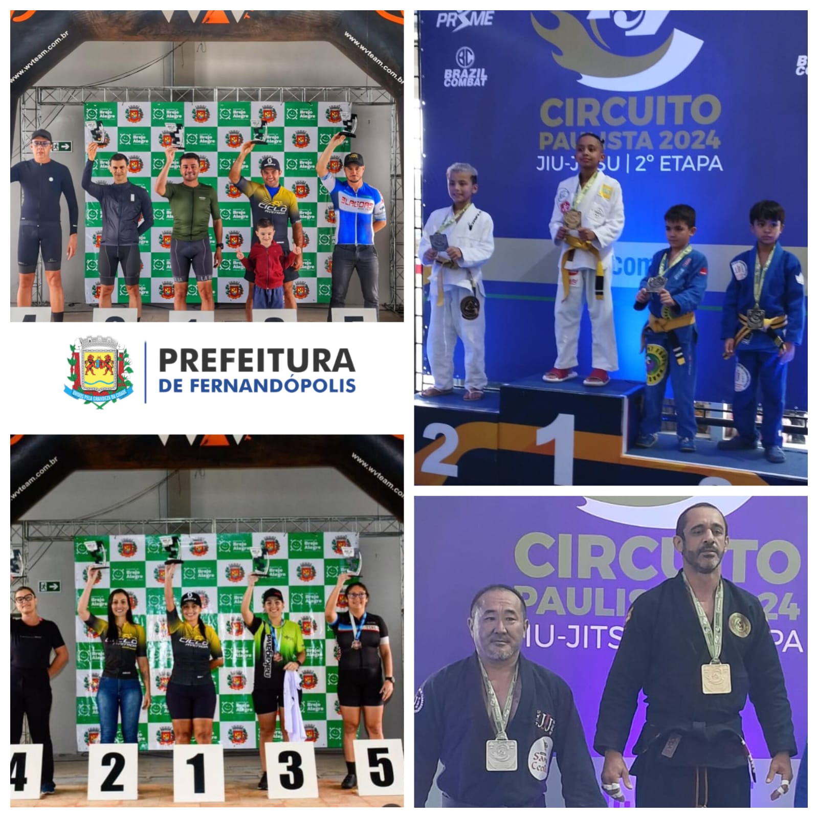 Ciclismo e Jiu-Jitsu de Fernandópolis conquistam importantes resultados