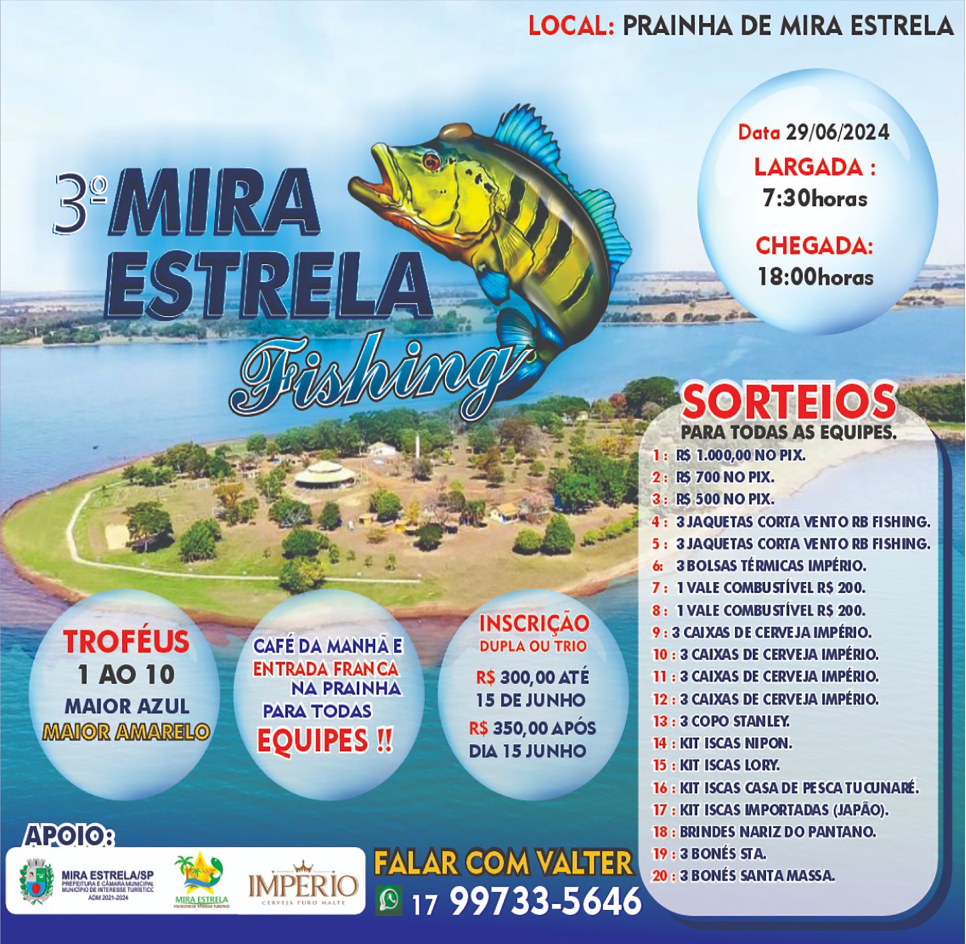 Vem ai o 3º Mira Estrela Fishing