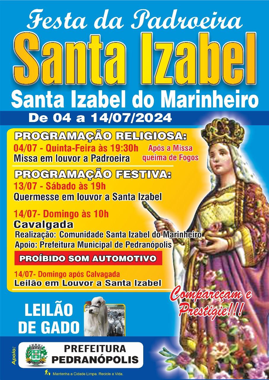 Festa da Padroeira Santa Izabel do Marinheiro: Celebração de Fé e Tradição em Pedranópolis