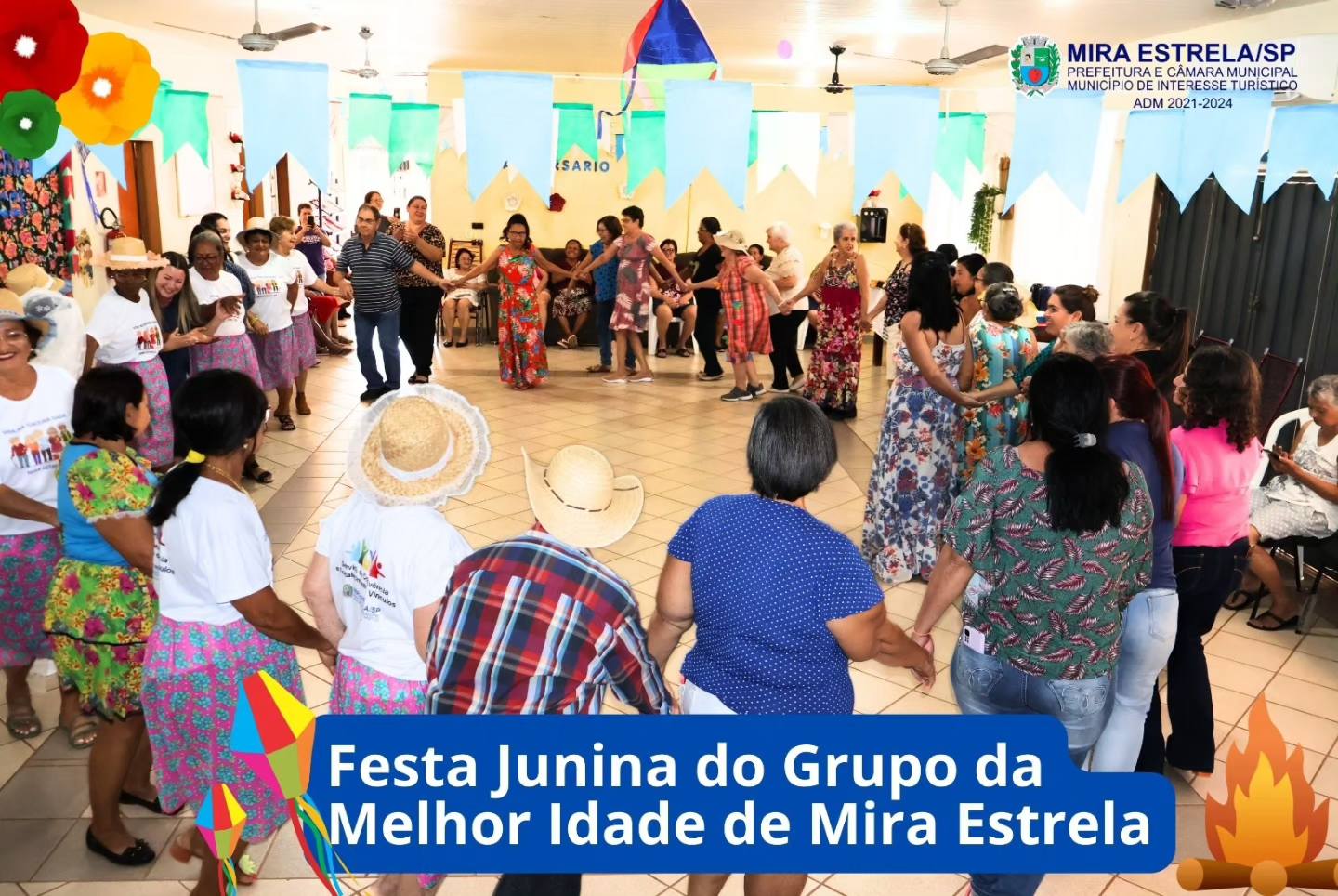 Festa Junina do Grupo da Melhor Idade de Mira Estrela foi simplesmente inesquecível