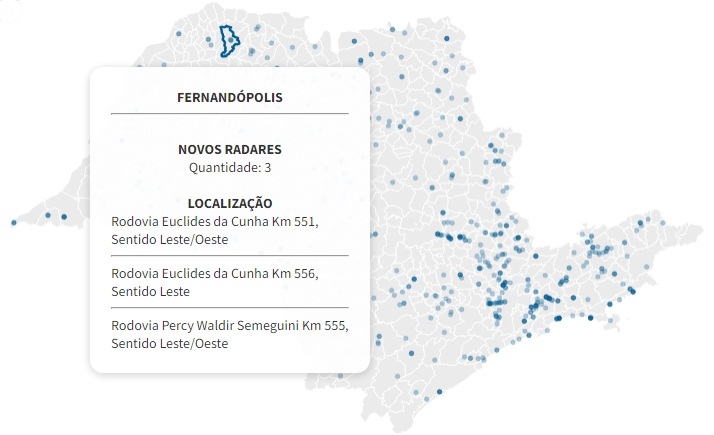 Radares na Euclides da Cunha e Percy Semeghini devem começar a operar em janeiro, prevê DER