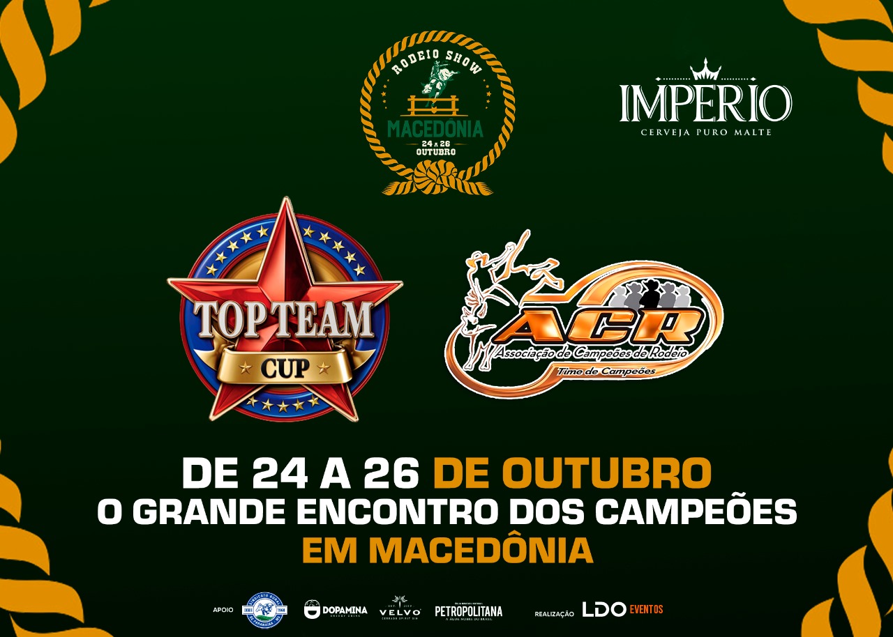 Festa do Peão de Macedônia Promove Encontro dos Campeões entre ACR e Top Team Cup