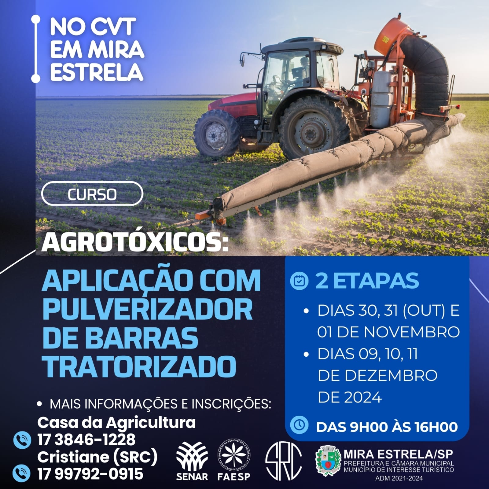 Curso de Agrotóxicos acontece na Casa da Agricultura de Mira Estrela