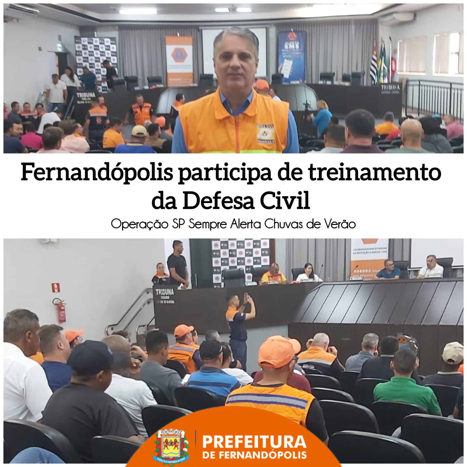 Fernandópolis participa de treinamento promovido pela Defesa Civil de SP