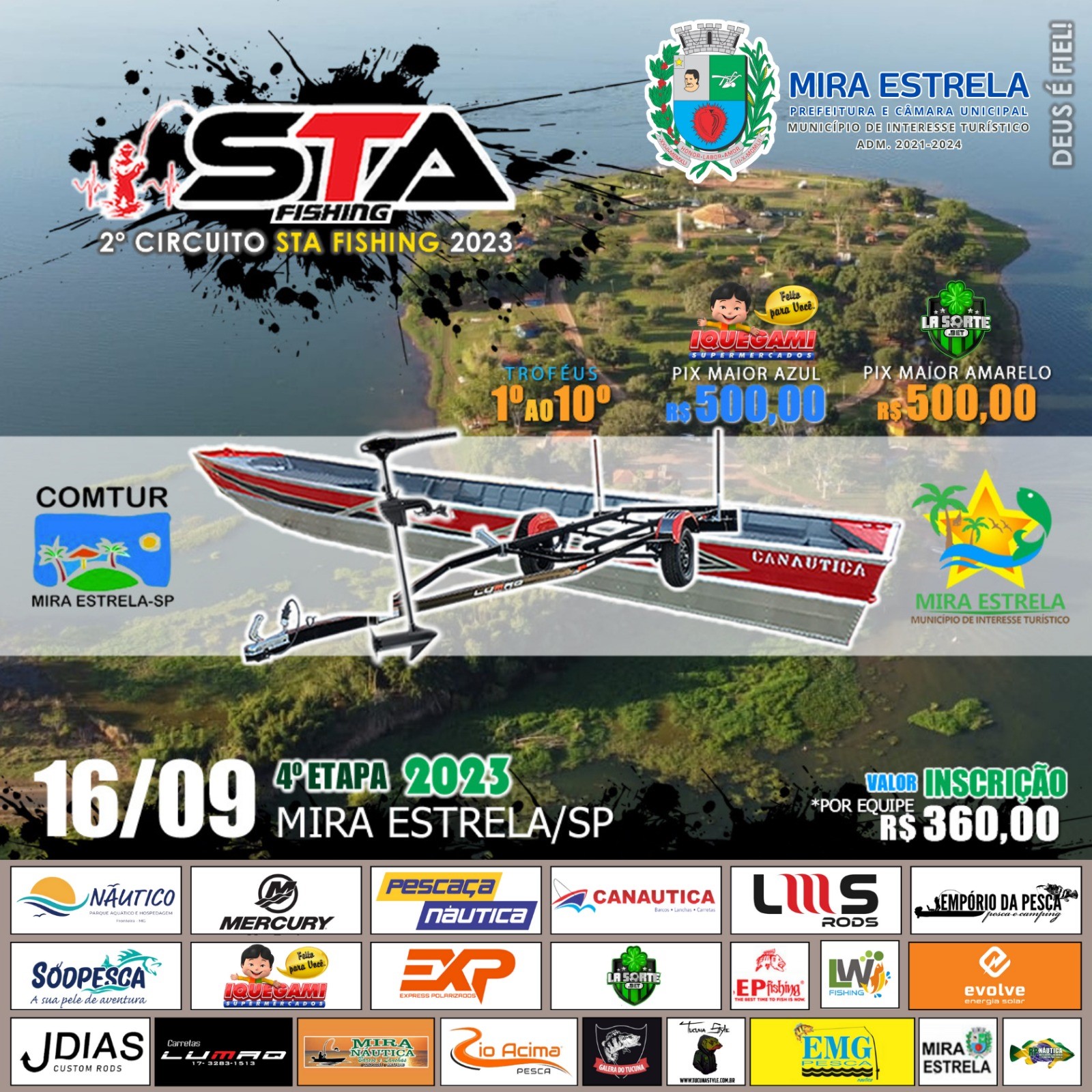 2º Circuito STA Fishing será neste sábado, dia 16, na Prainha Municipal de Mira Estrela