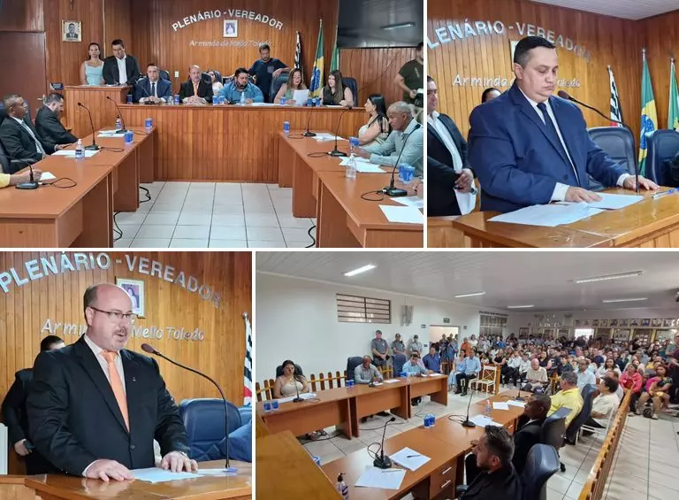 Câmara de Guarani d´Oeste realiza sessão de posse de vereadores e prefeito