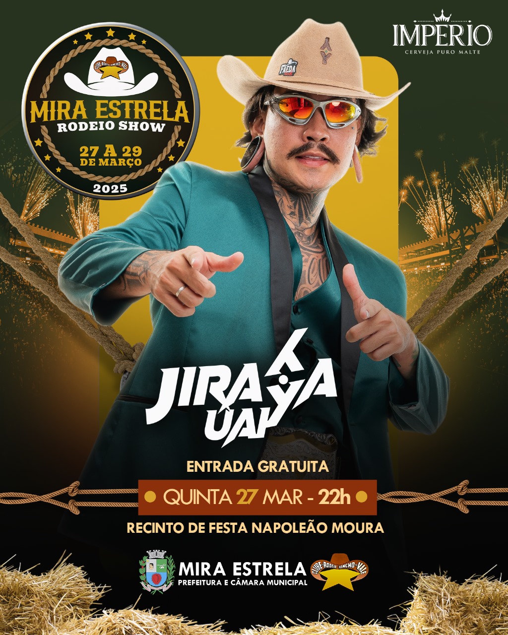 Sucesso em Barretos em 2024, Jiraya Uai abrirá o Rodeio Show de Mira Estrela em 2025