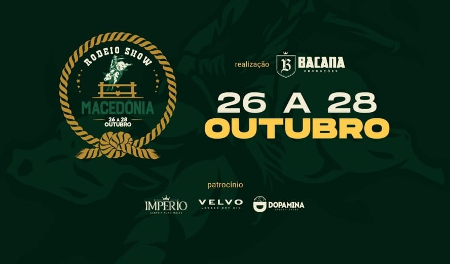 FESTA DO PEÃO DE MACEDÔNIA ESTÁ ENTRE OS EVENTOS MAIS AGUARDADOS DA REGIÃO.