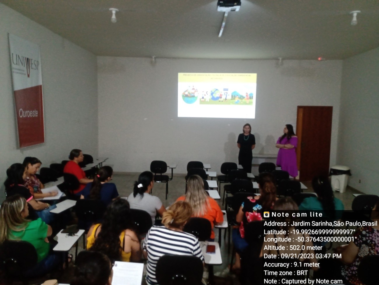 PROFESSORES DA REDE MUNICIPAL PARTICIPAM DE PALESTRA COM O TEMA “ ADOÇÃO DE PRÁTICA SUSTENTÁVEIS”