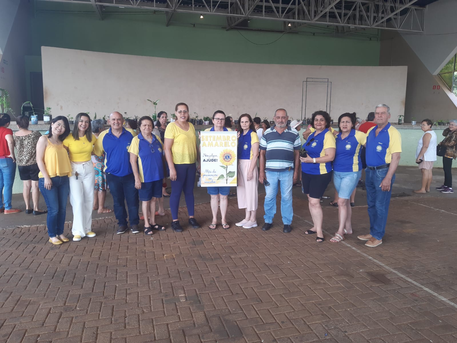 Lions Clube de Ouroeste participa das atividades sobre o Setembro Amarelo.