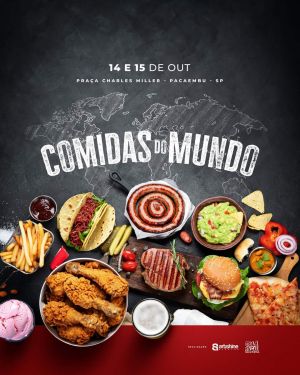 Mais de 200 pratos no cardápio do 1º Festival Comidas do Mundo que acontece no Pacaembu em 14 e 15 de outubro