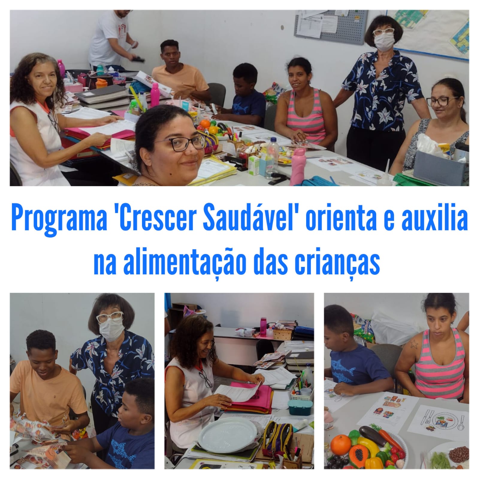 Programa ‘Crescer Saudável’ orienta e auxilia na alimentação das crianças