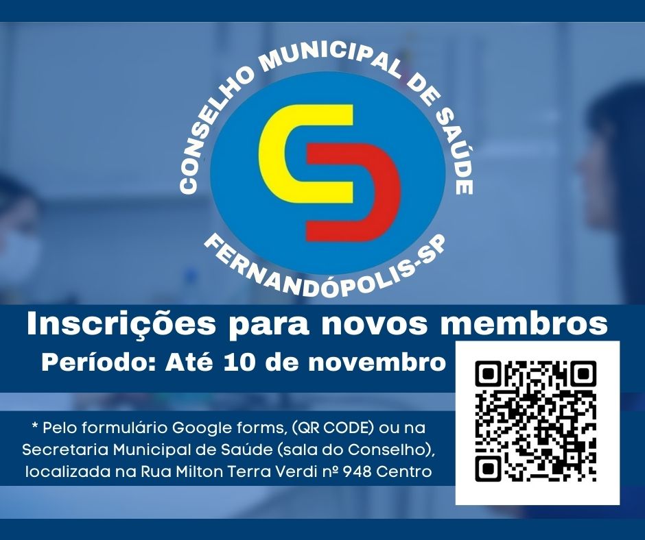 Conselho Municipal de Saúde abre inscrições para novos membros