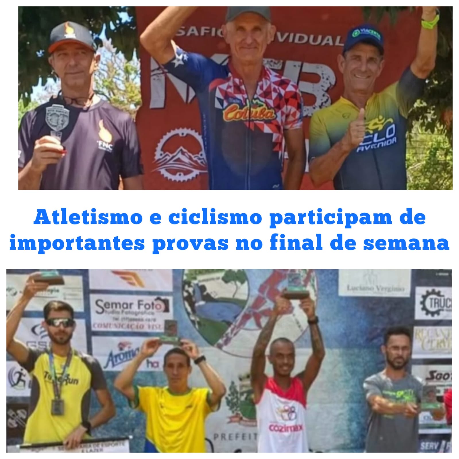 Atletismo e Ciclismo participam de importantes provas no final de semana