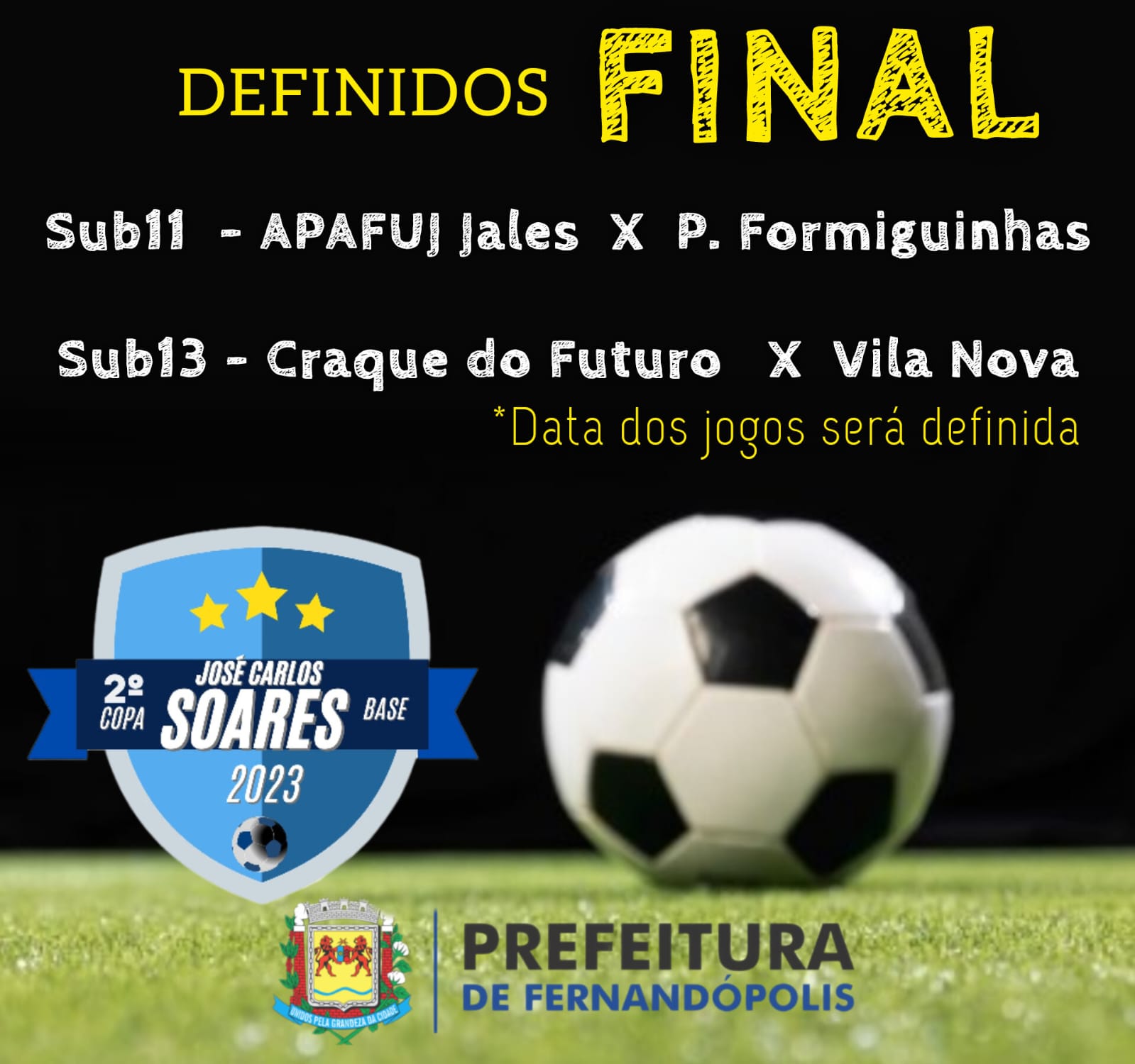 Definidos os finalistas da 2ª Copa Soares de futebol