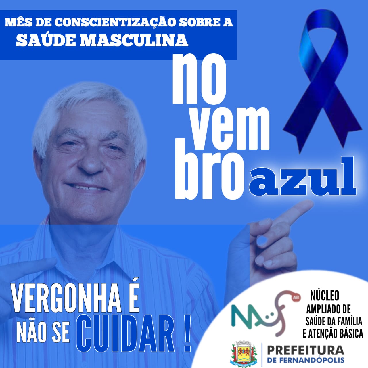 Saúde municipal promove ações para comemorar o ‘Novembro Azul’