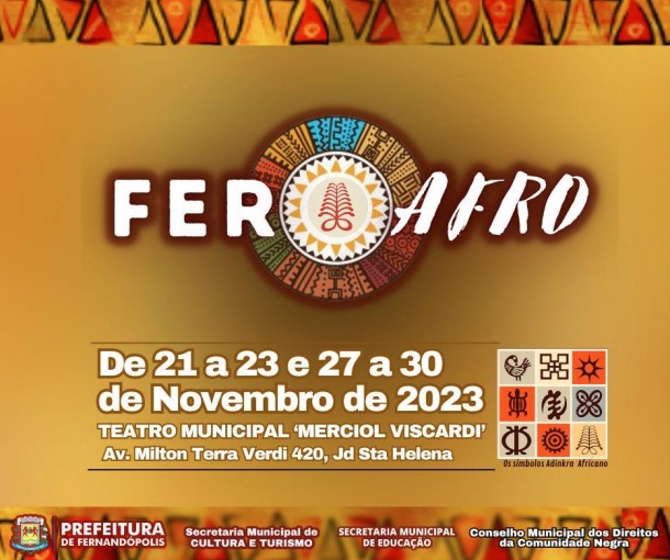 2ª FerAfro: definida a programação do evento que começa no dia 21 de novembro2ª FerAfro: definida a programação do evento que começa no dia 21 de novembro