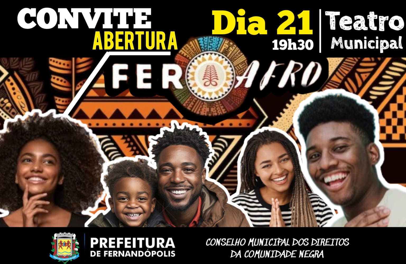 2ª FerAfro começa amanhã, terça, 21, no Teatro Municipal