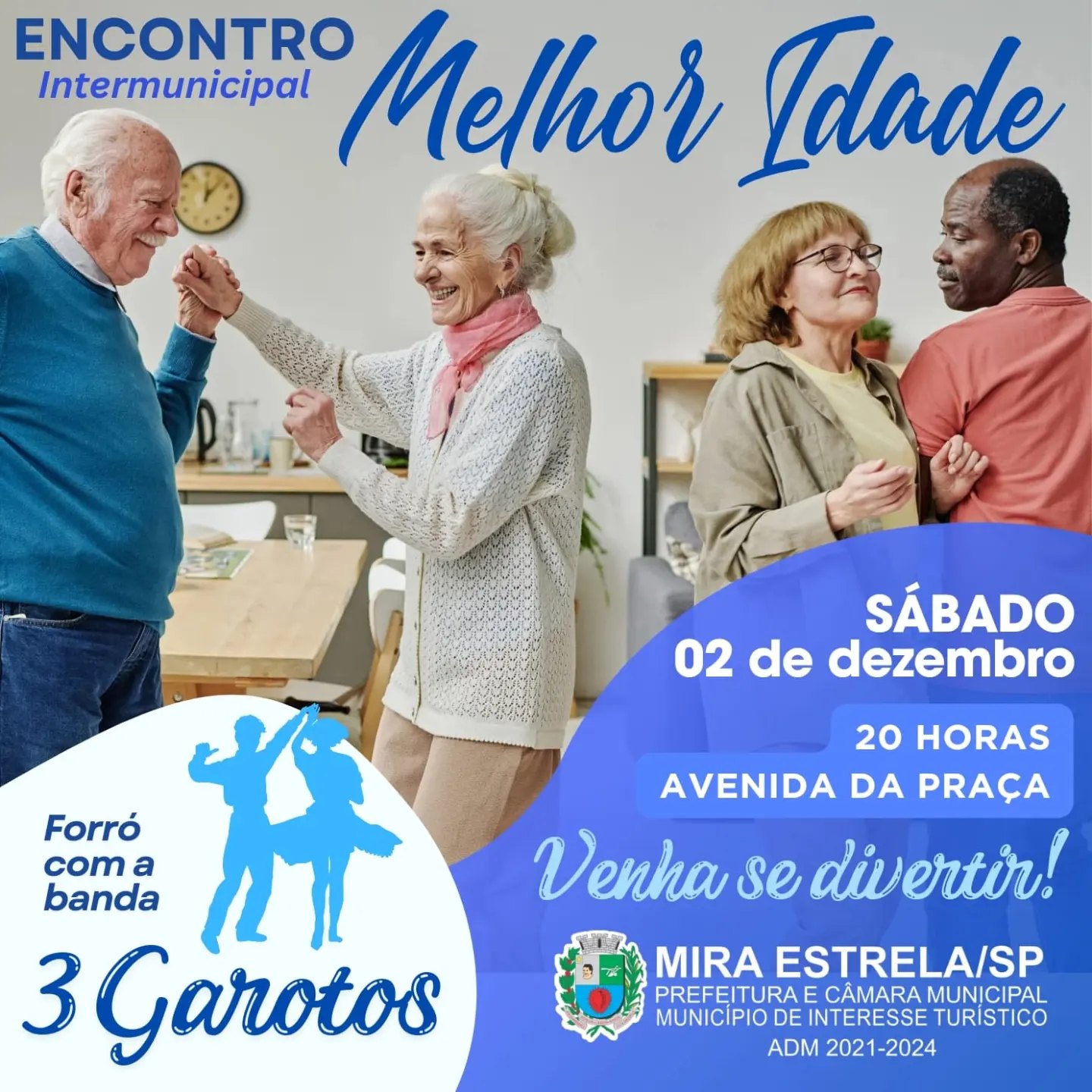 Hoje, 02-12-2023, em Mira Estrela acontece o Encontro Intermunicipal da Melhor Idade