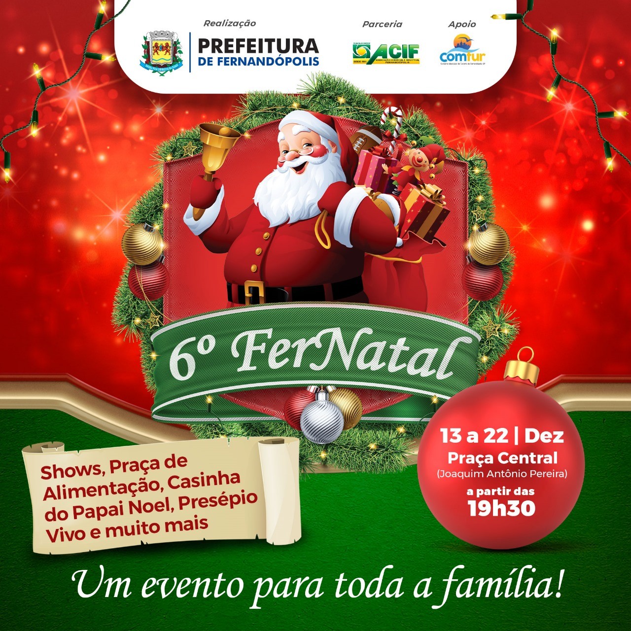 6º Fernatal começa no dia 13 de dezembro