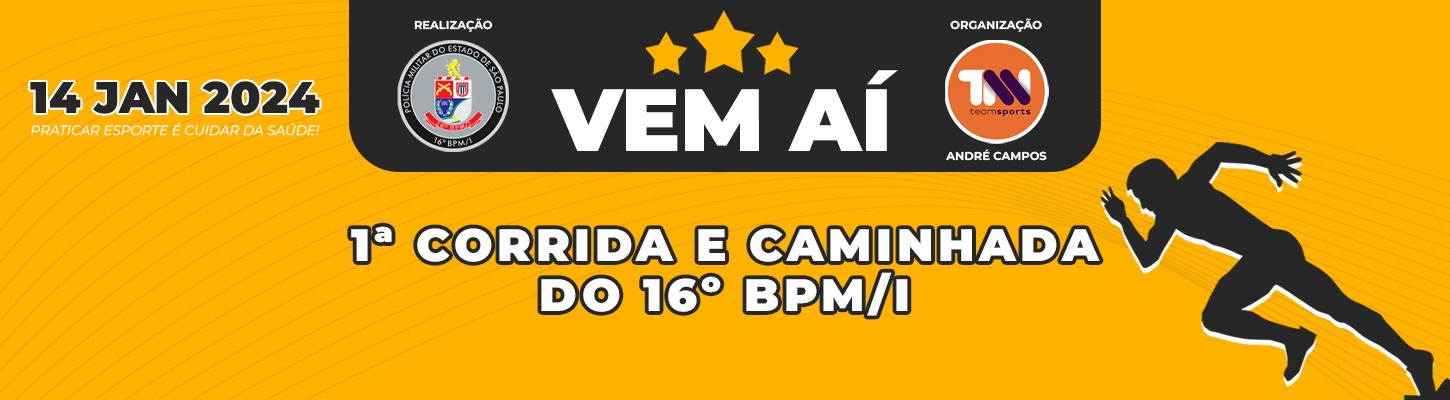 ATLETA OLÍMPICO CONFIRMA PRESENÇA NA 1ª CORRIDA E CAMINHADA DO 16º BPM/I